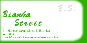 bianka streit business card